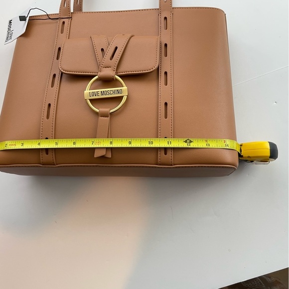 LOVE MOSCHINO Cammello Vegan Leather Tote camel Tote Tan - Picture 3 of 13